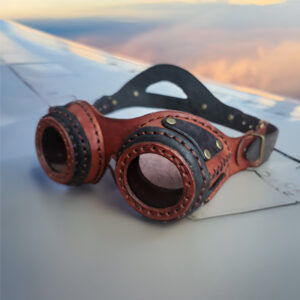 Leather Steampunk Goggles - Image 1