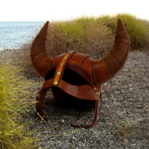 Leather Viking Helmet - Image 1