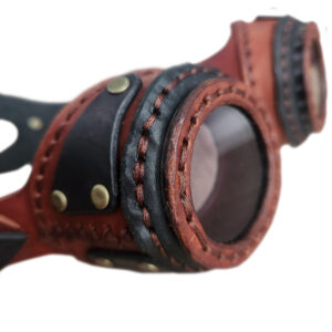 Leather Steampunk Goggles - Image 4